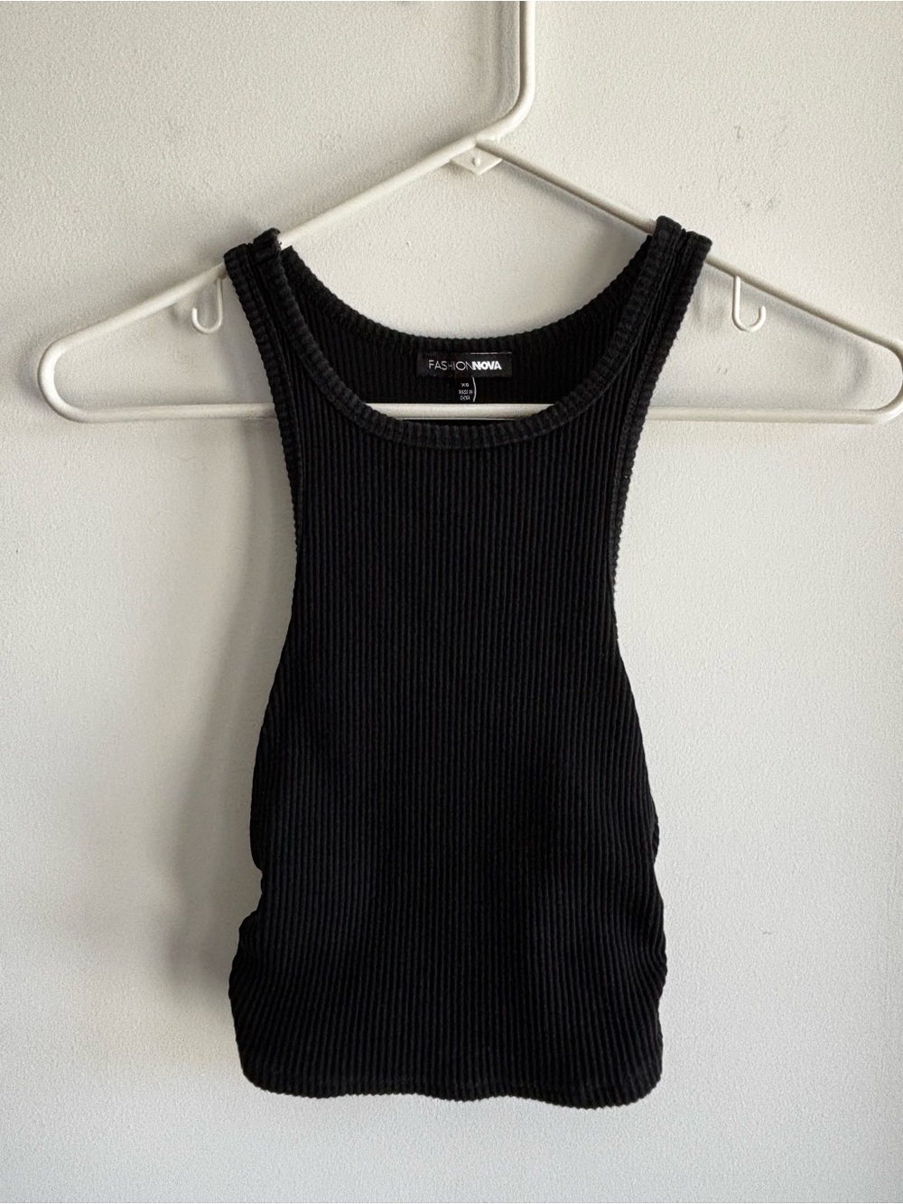 Fashion Nova Black Ribbed Tank Top Sweater